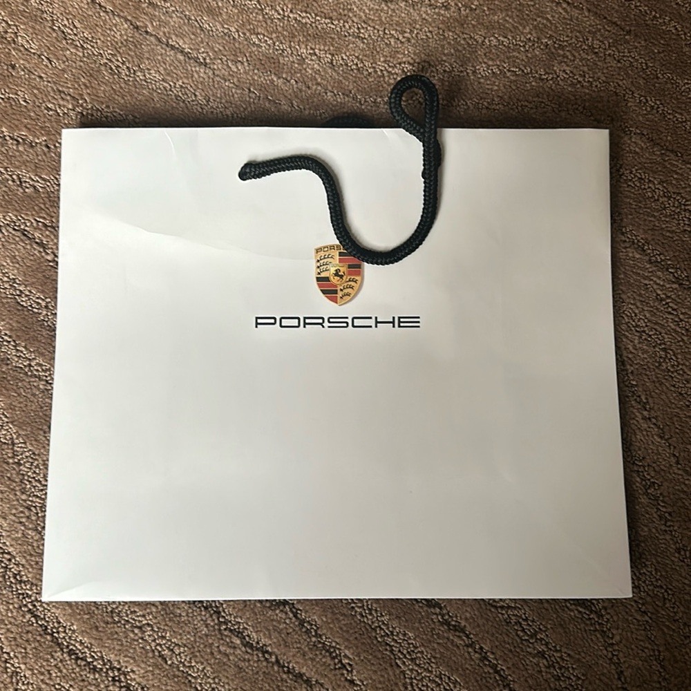 NWOT PORSCHE gift bag, shopping bag, storage bag.